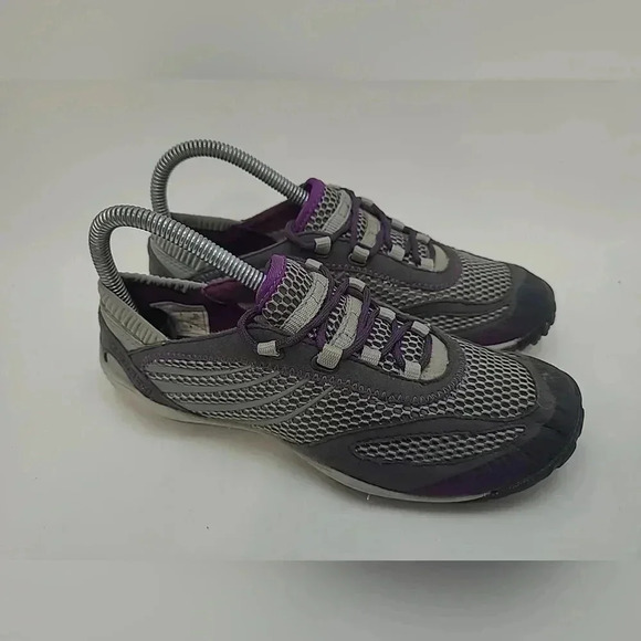 Merrell Pace Glove Barefoot Running Shoes Womens 6.5 Gray Dark Shadow J68376 - Picture 2 of 10